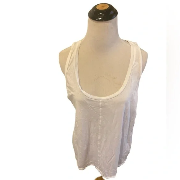 AG Women’s White Tank Top - Size M - Picture 3 of 6